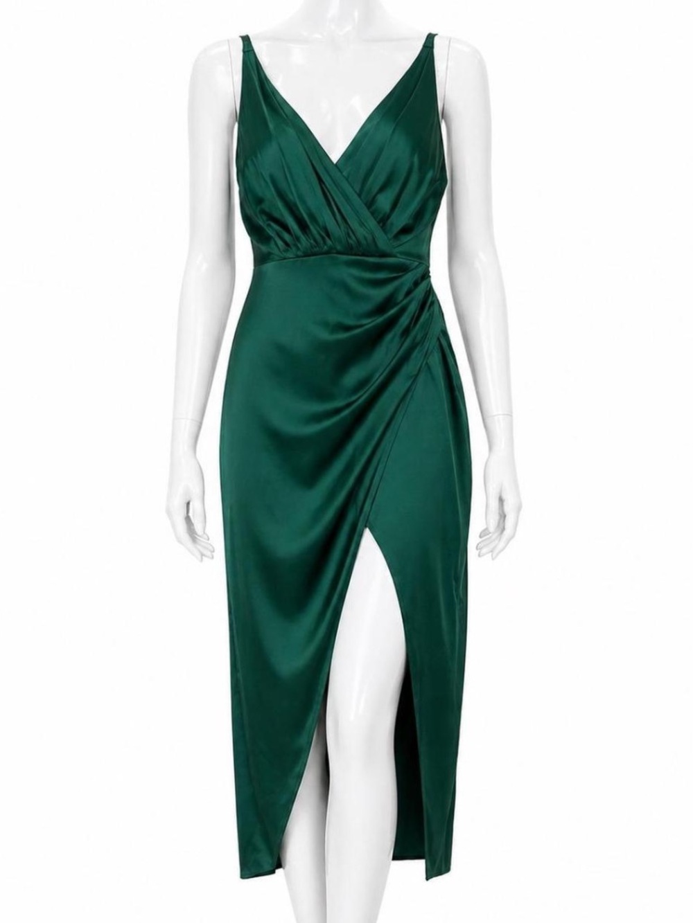 NWT Abercrombie & Fitch Satin Wrap Dress - Small Petite